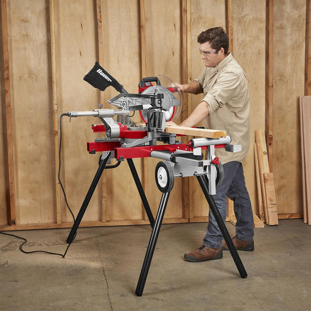 BAUER 400 lb. Mobile Folding Miter Saw Stand L974