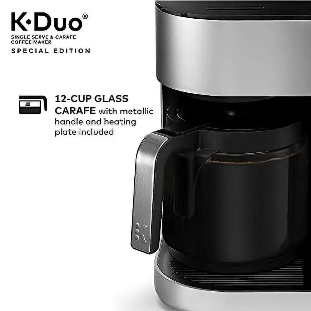 Keurig K-Duo Special Edition Single Serve & Carafe Coffee Maker, Silver T27571