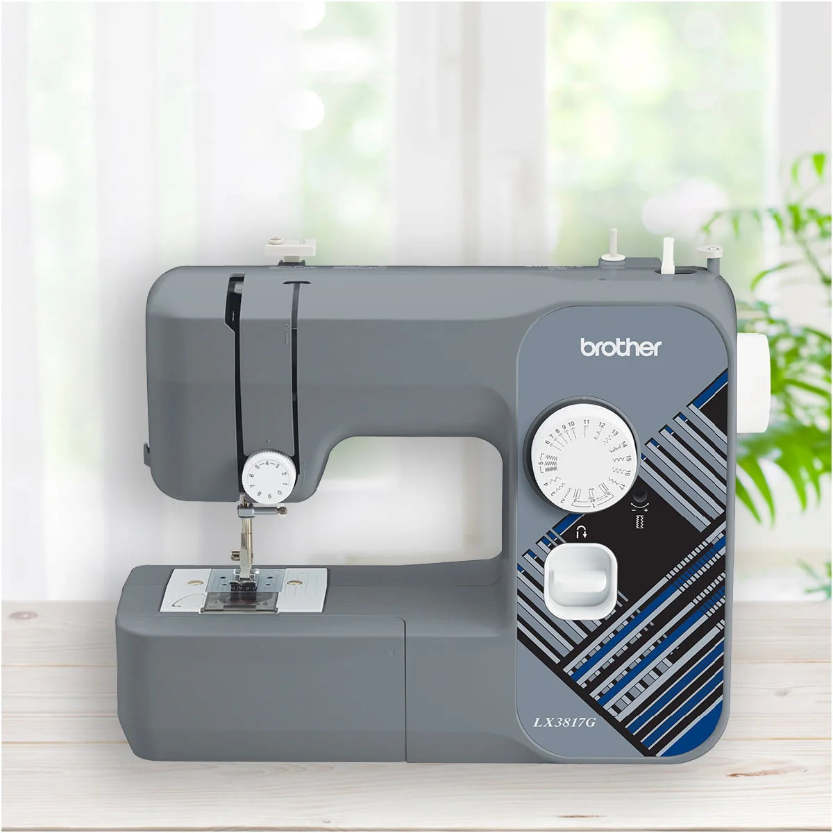 Brother LX3817 17-Stitch Portable Sewing Machine, White F765