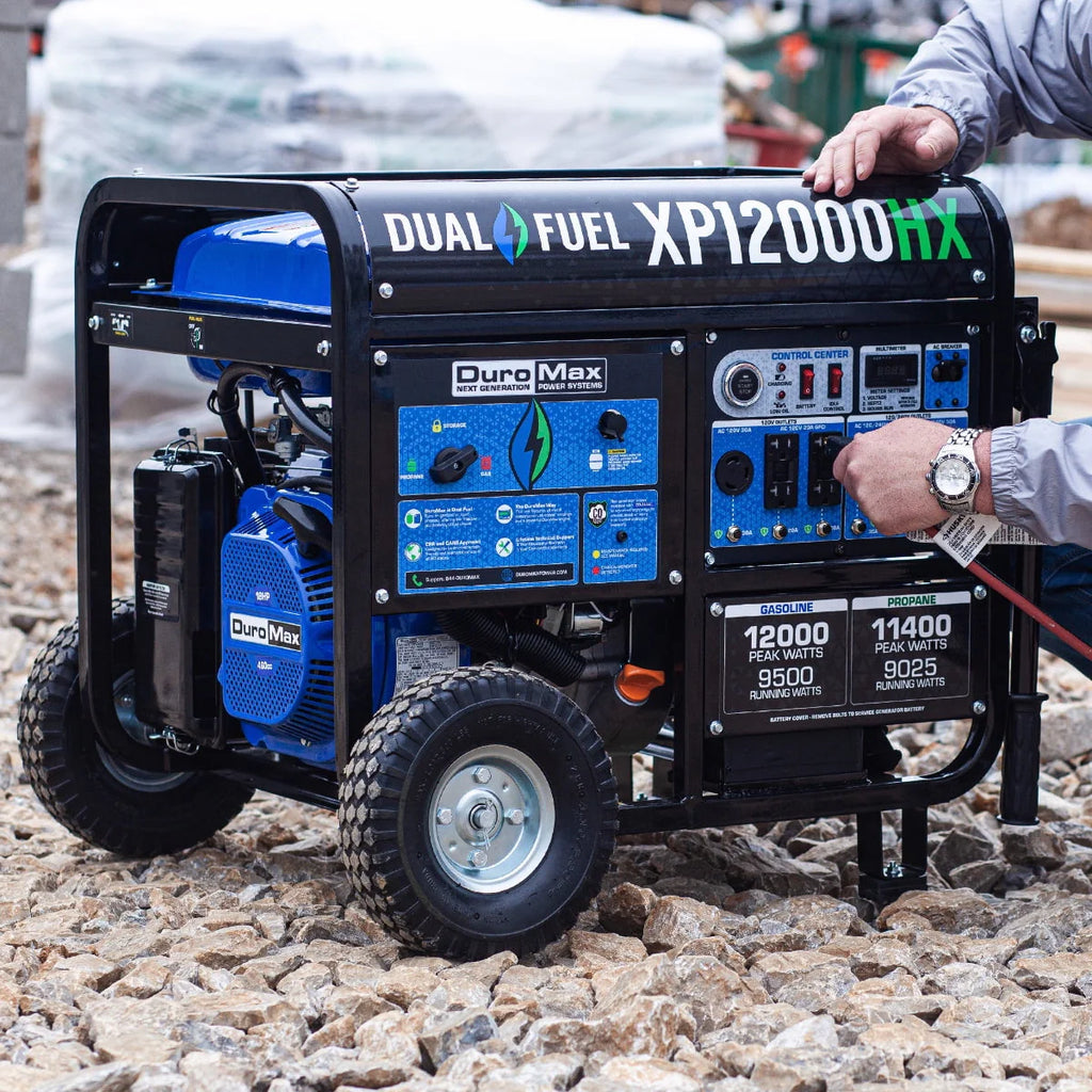 DuroMax-XP12000HX Dual Fuel Portable Generator 12000 Watt E58397