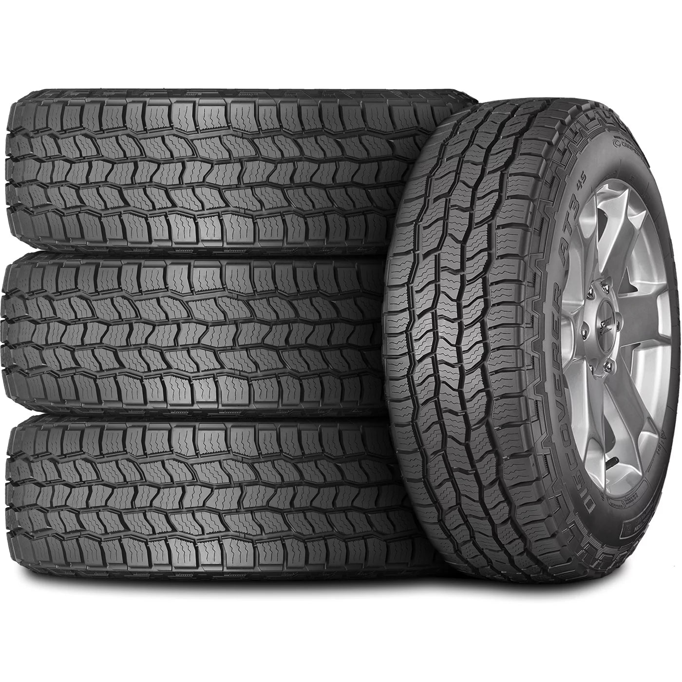 Set of 4 (FOUR) Cooper Discoverer AT3 4S 245/70R16 107T AT A/T All Terrain Tires Fits: 2004 Jeep Grand Cherokee Laredo. 2000-06 Toyota Tundra SR5