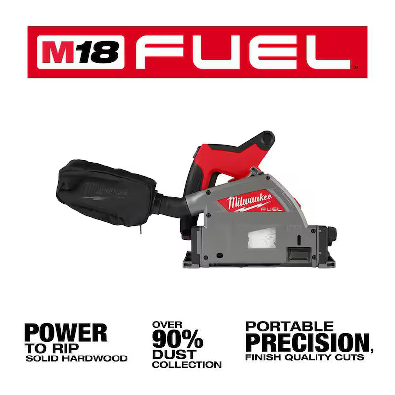 M18 FUEL 18V Brushless 6-1/2 in. Plunge Cut Track Saw with 55 in. Guide Rail Y405