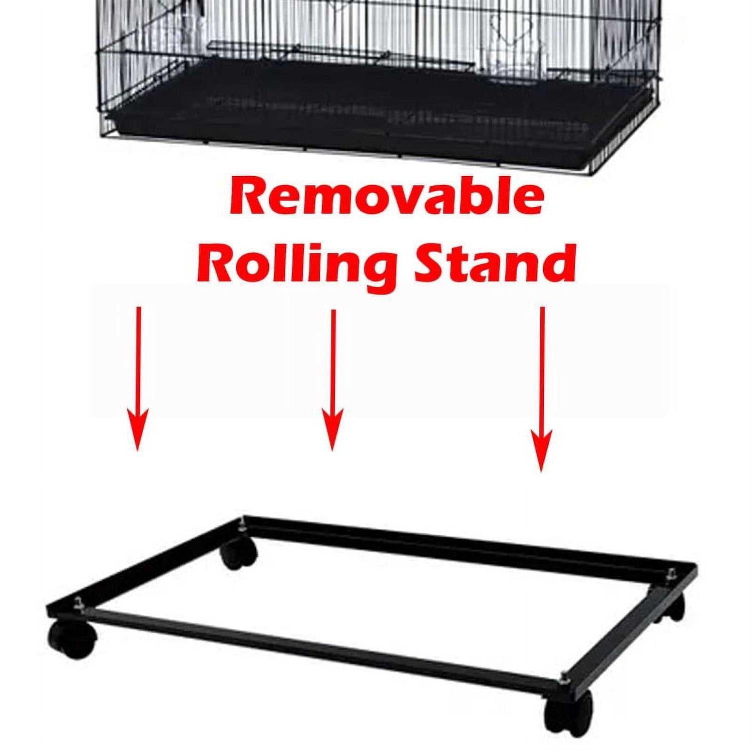 Mcage 55 Extra Large Rolling Stand Cage for Ferrets, Chinchilla & Small Critters K561