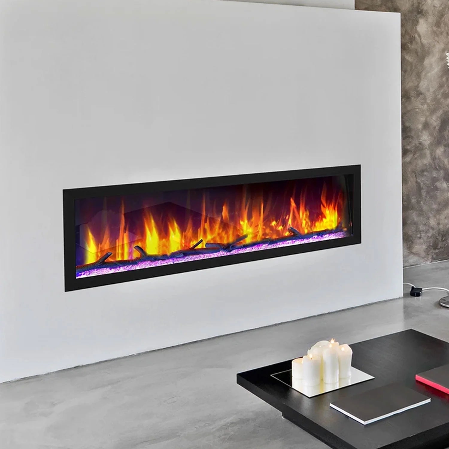 Dynasty Fireplaces Cascade BTX64 Electric Wall Fireplace A1467