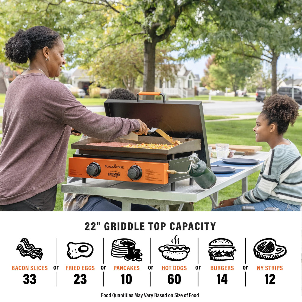 Blackstone Adventure Ready 2-Burner 22 Propane Griddle with Hard Cover O28104
