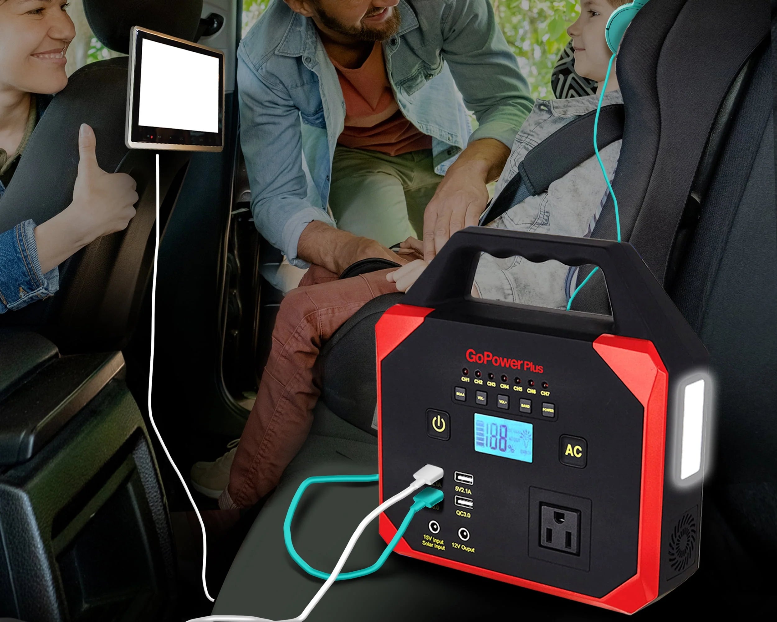 GoPower Plus 45000 mAh Emergency Power Station with AC and USB Ports U774