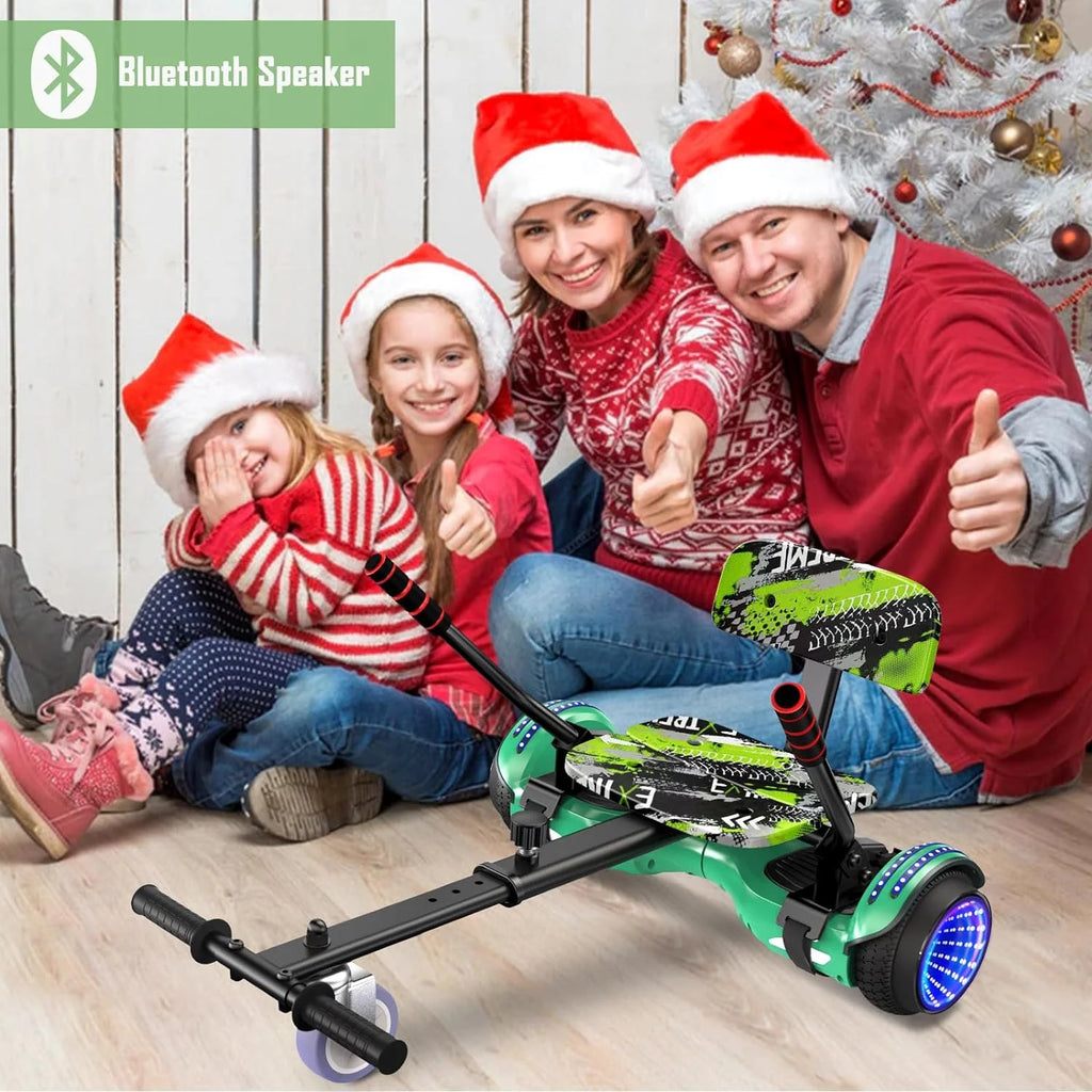 LIEAGLE Hoverboard with Seat Attachment, 6.5 inch Self Balancing Scooter S62540