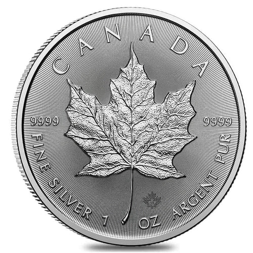 2024 1 oz Canadian Silver Maple Leaf Coin BU (25 Coins) Z792753
