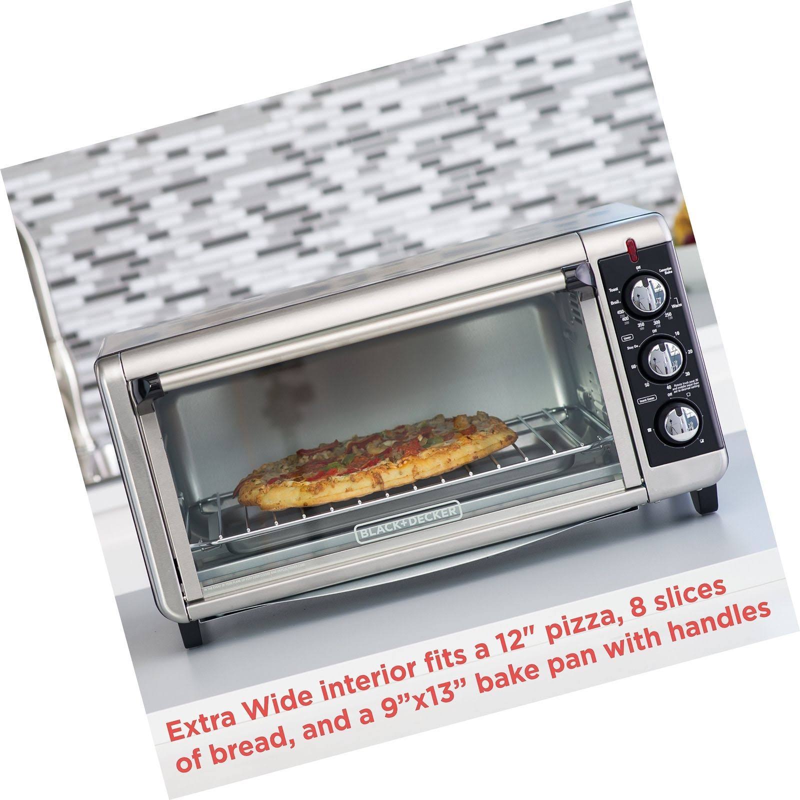 Black+decker TO3250XSB 8-Slice Convection Toaster Oven W32574