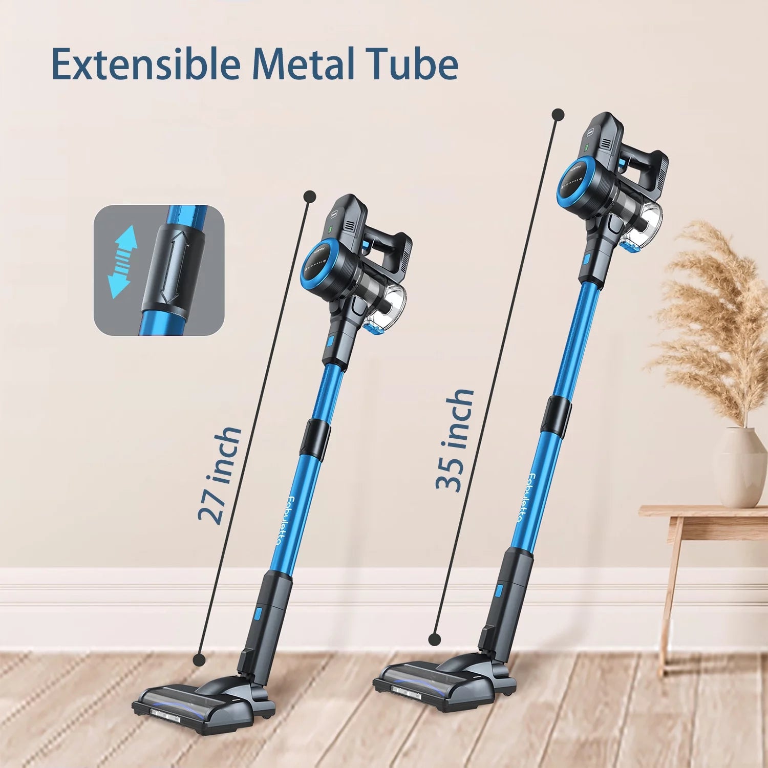 Fabuletta Cordless Vacuum 24Kpa, 6-in-1 Stick Vacuum Cleaner, FSV001 Blue N363538