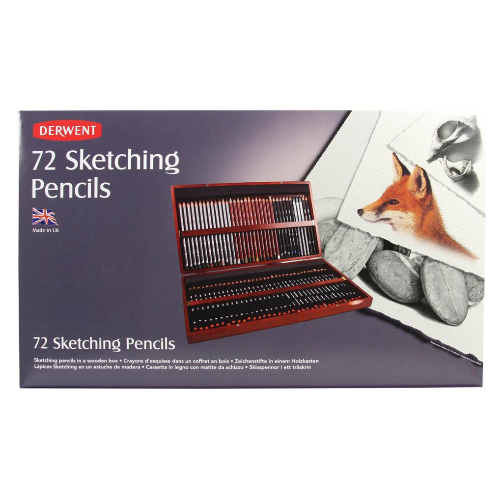 Derwent Sketching Pencil Wooden Box Set of 72 U557