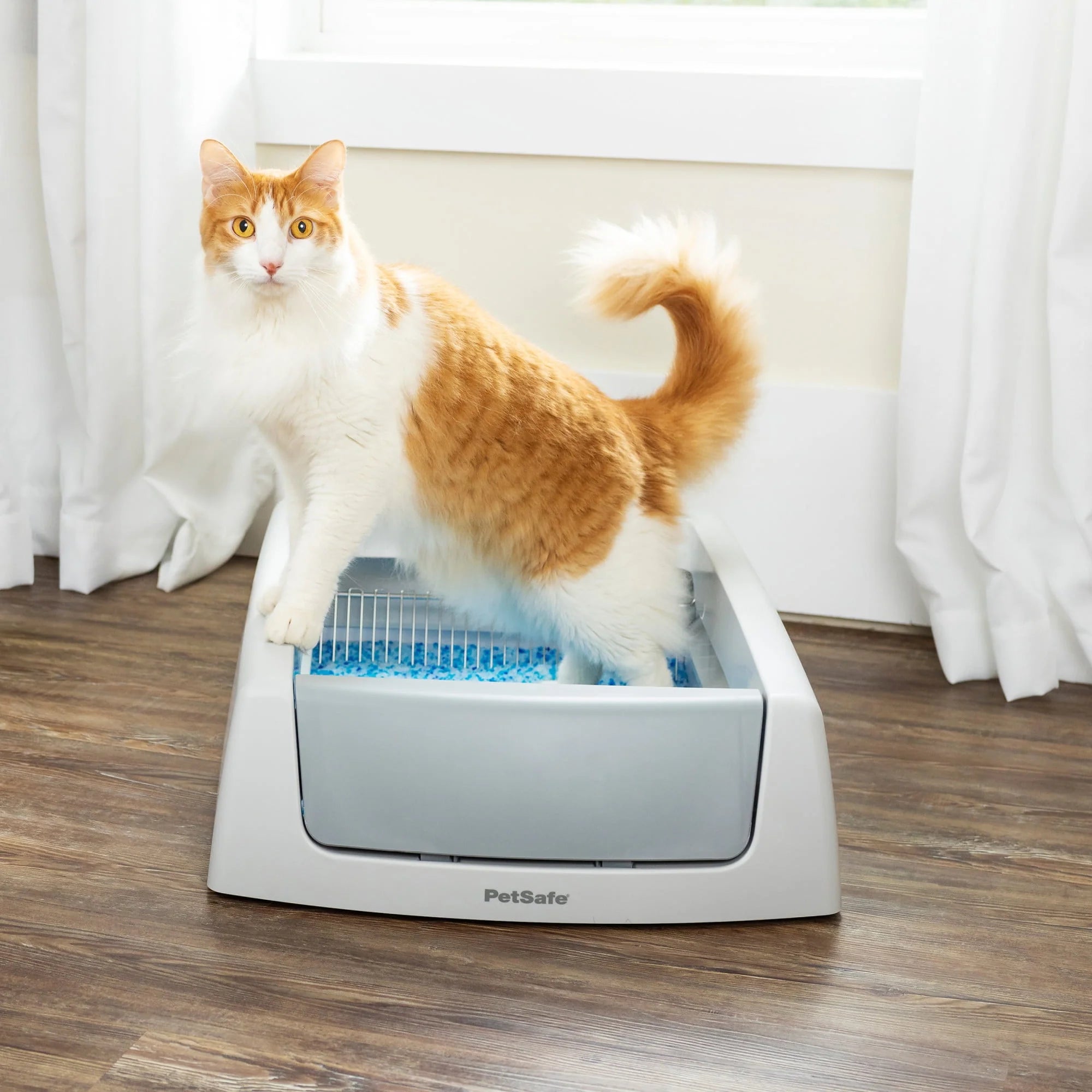 PetSafe ScoopFree Crystal Classic Self-Cleaning Cat Litter Box, Gray W9015