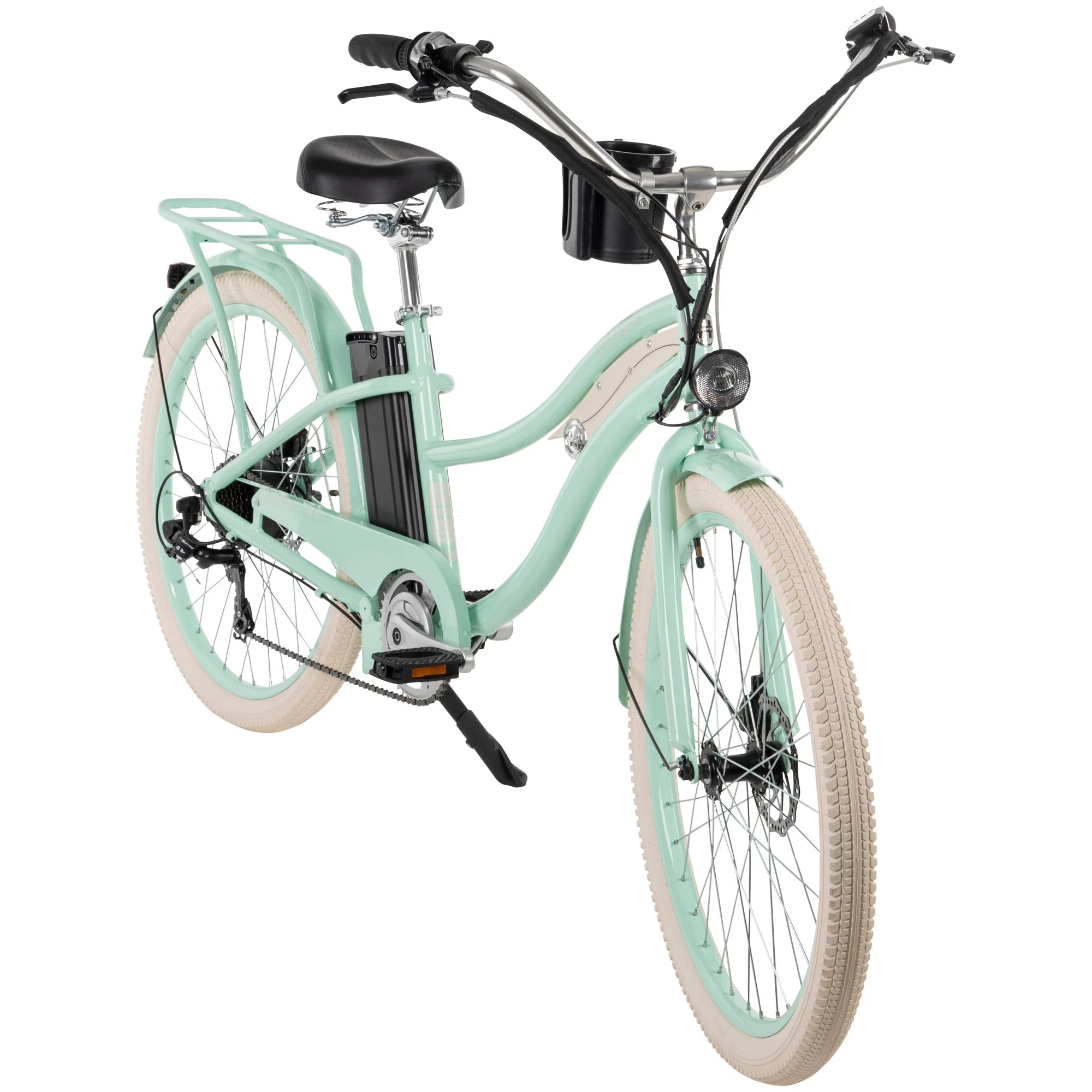 Huffy Nel Lusso 26-in 7-Spd Electric Cruiser Bike, Mint Green T5257