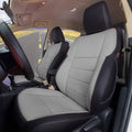 EKR Custom Fit Full Set Car Seat Covers for Select Toyota Camry L LE XLE 2012 2013 2014 2015 2016 2017 (Not for Hybrid) - Leatherette (Black)