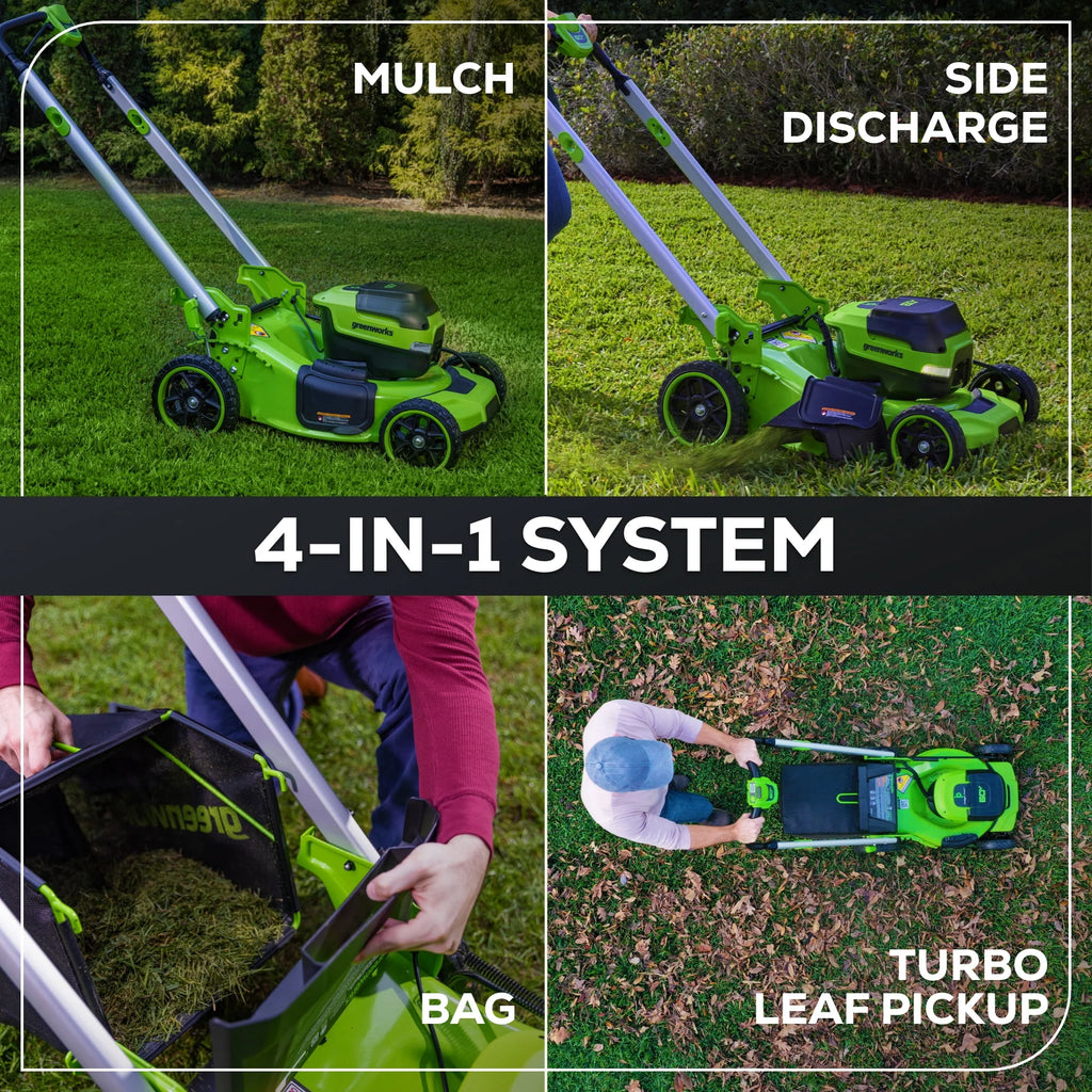 Greenworks 60V 21" Self Propelled Lawn Mower with 8.0 Ah Battery & Charger Q225175