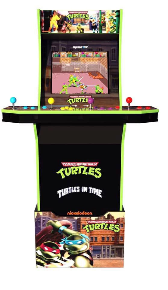 Teenage Mutant Ninja Turtles Arcade Machine with Riser by Arcade1Up B12714