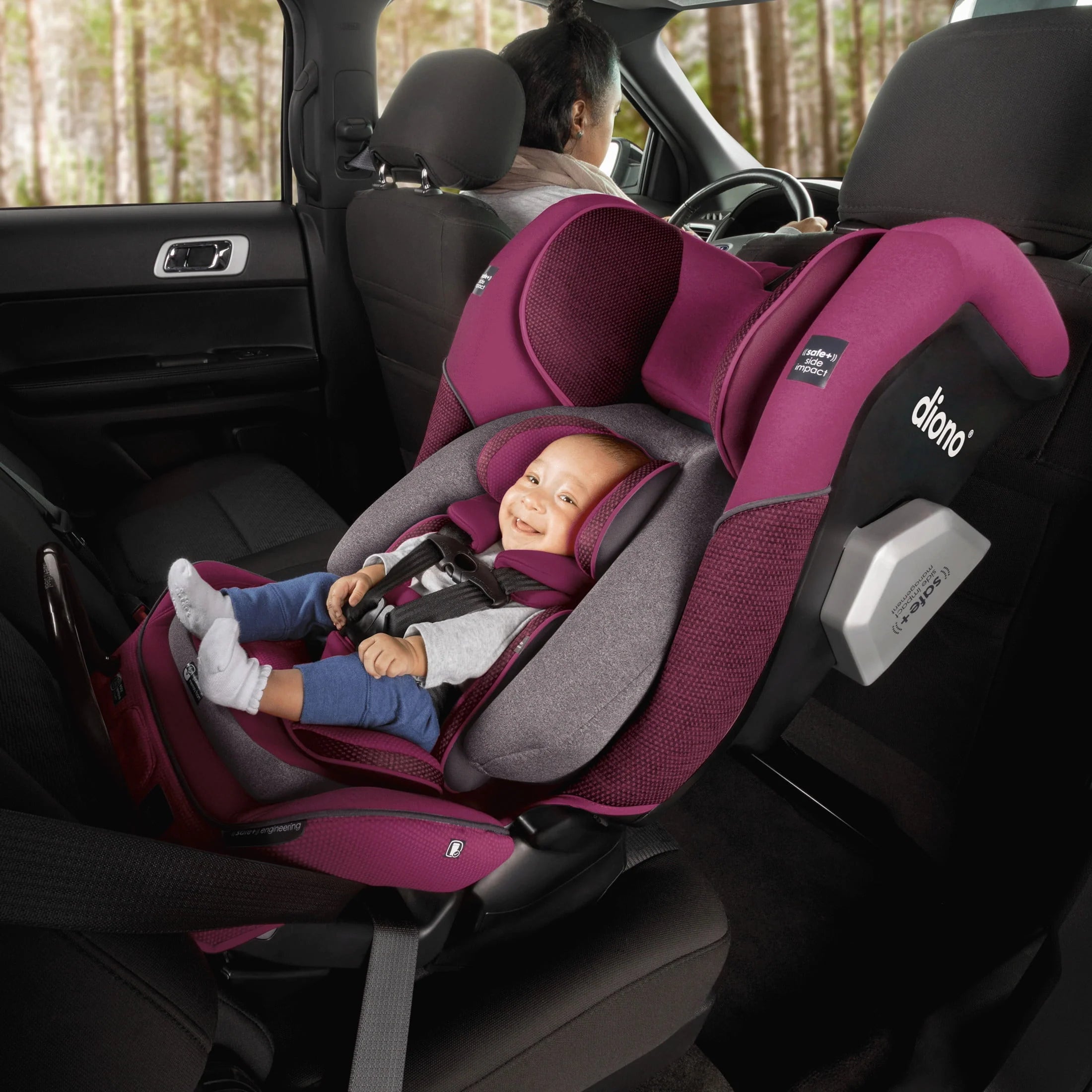 Diono Radian 3QXT SafePlus All-in-One Convertible Car Seat, Red B871