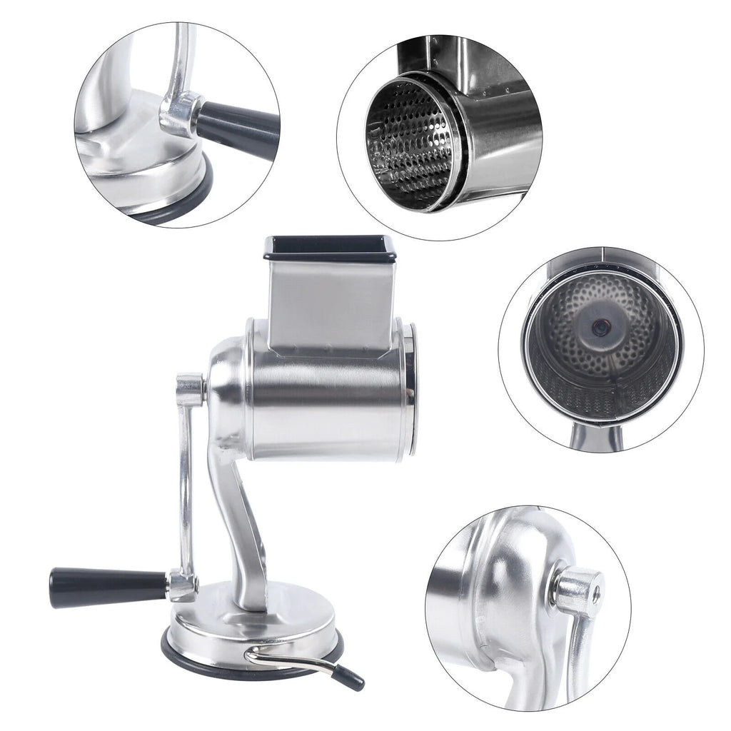 Stainless Steel Rotary Food Grater with 5 Blades O751