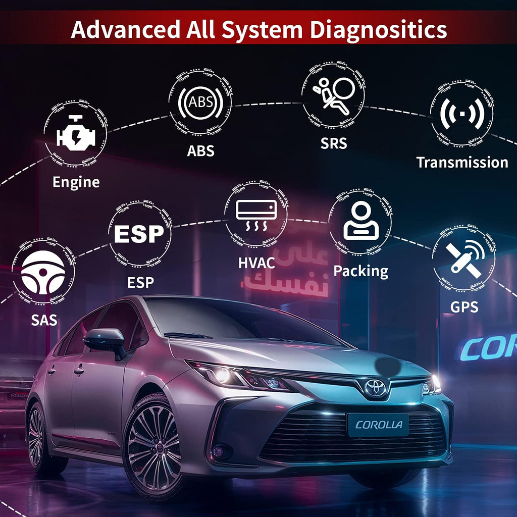 Innova 6200P OBD2 Scanner ABS SRS Transmission Code Reader with Battery Registration R254986