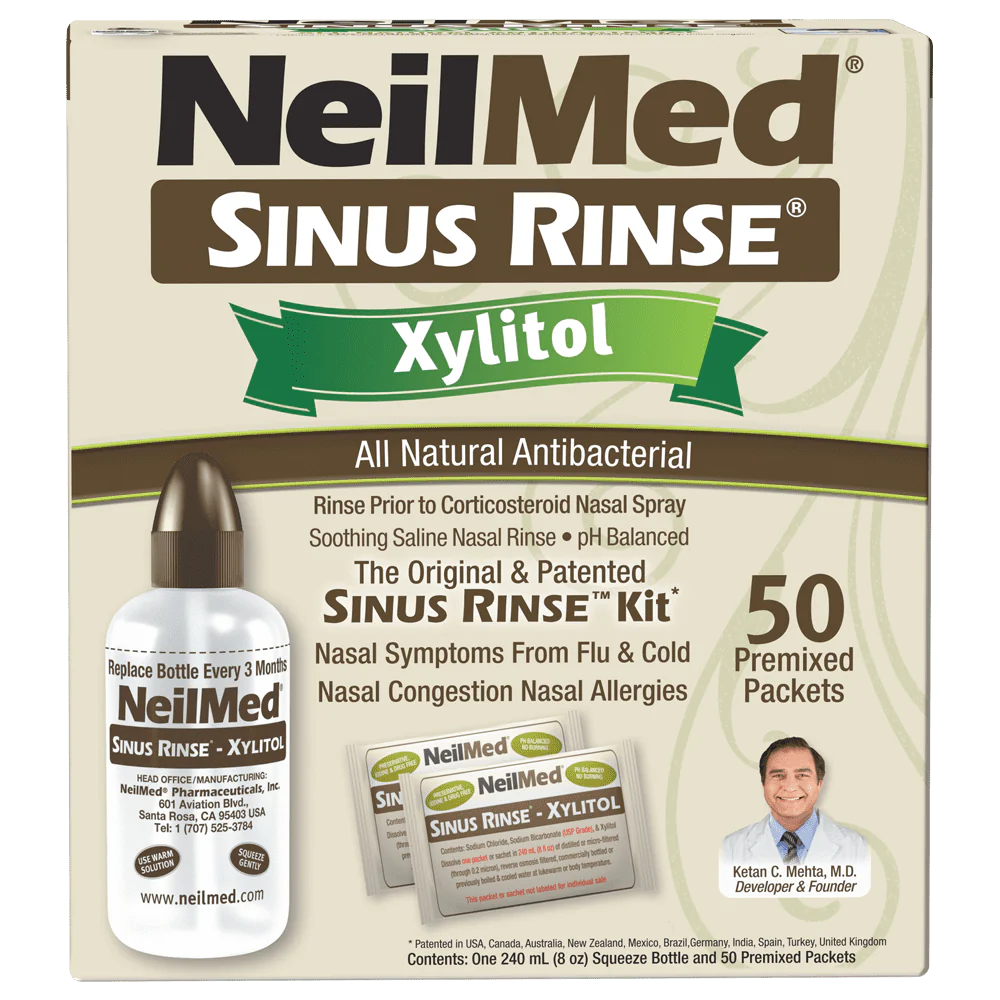 NeilMed Sinus Rinse Kit with Xylitol, 50 count G2073