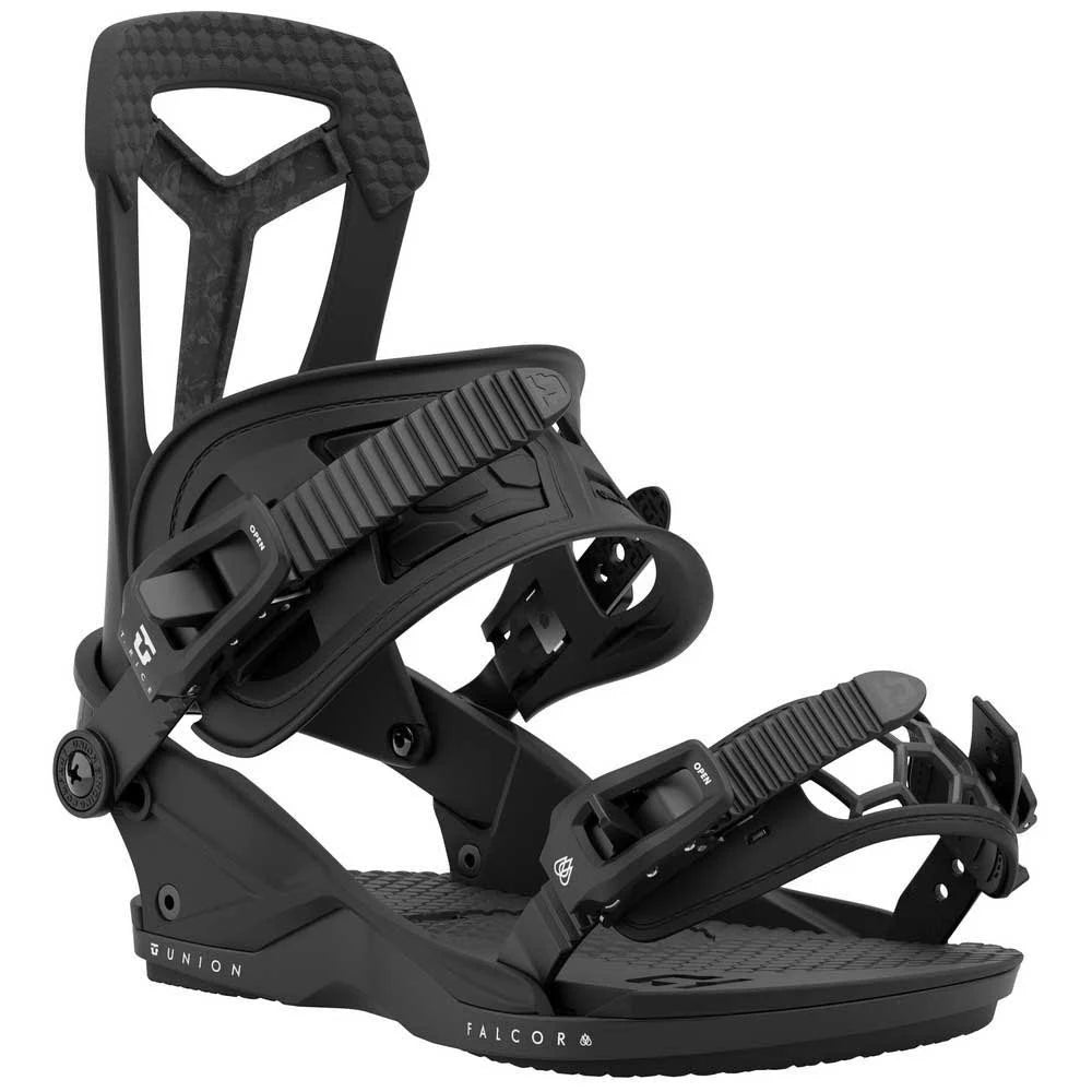 Union Bindings Falcor Snowboard Bindings Black Large G8087