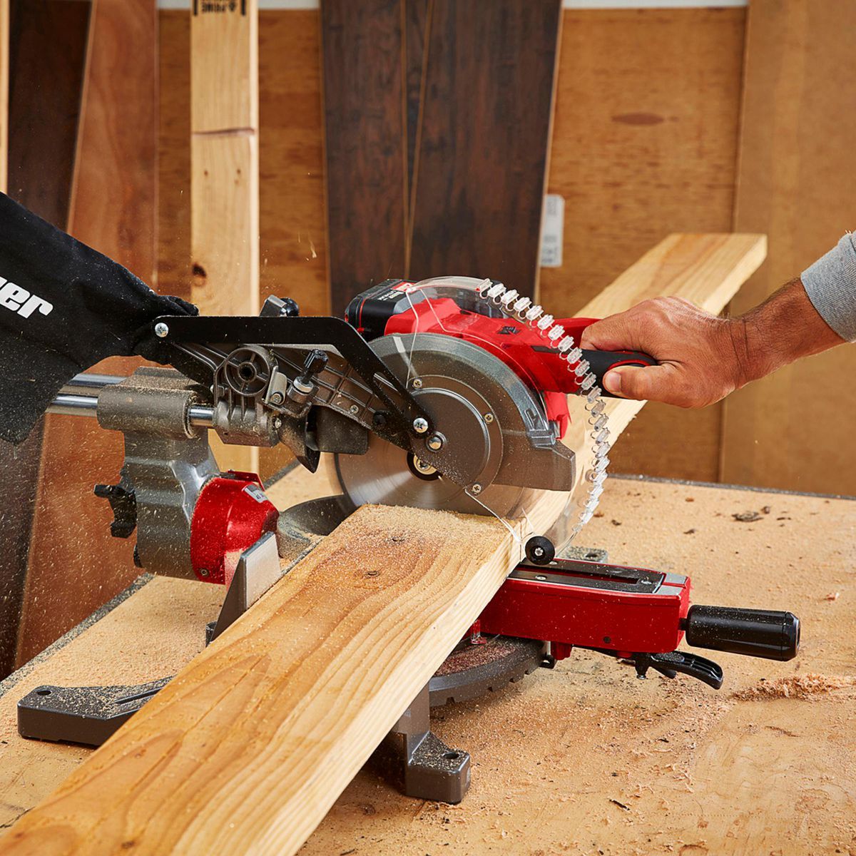 BAUER 20V Brushless 7-1/4 in. Sliding Miter Saw - Tool Only Z33302