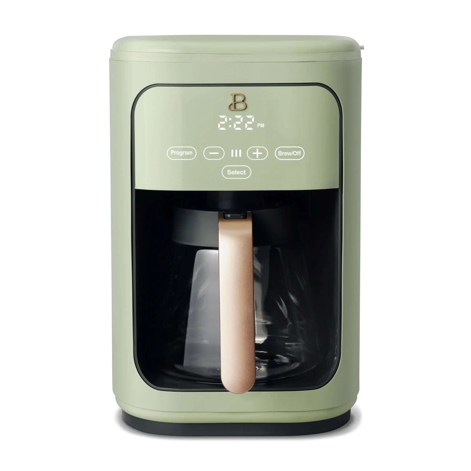 Beautiful 14-Cup Programmable Drip Coffee Maker with Touch Display, White Icing by Drew Barrymore F83994