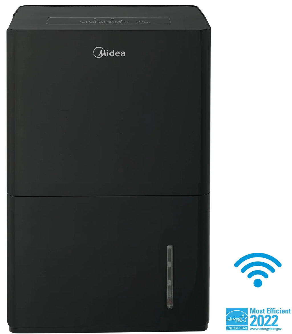 Midea 50-Pint Smart Dehumidifier with Pump, Energy Star, Black D8870