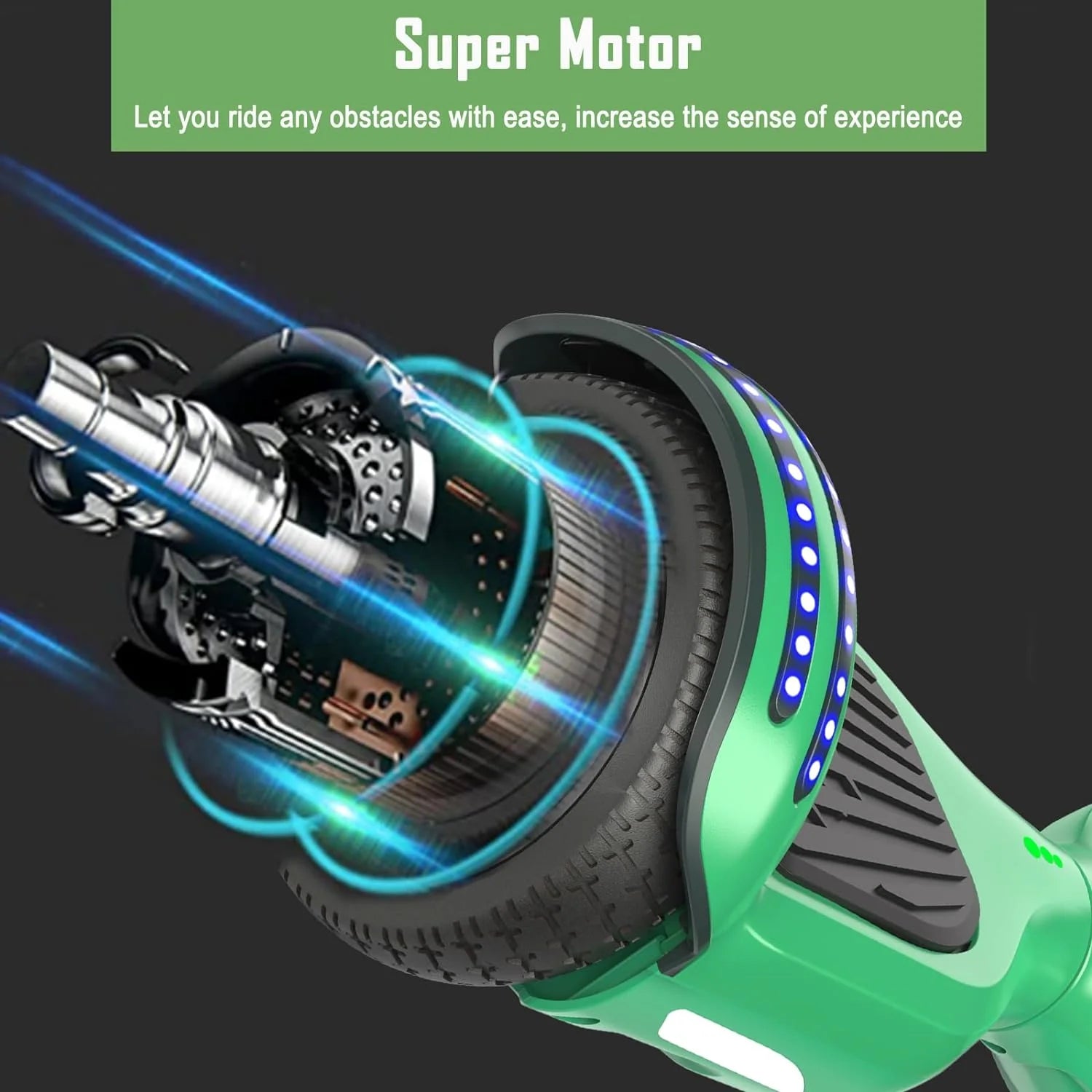LIEAGLE Hoverboard with Seat Attachment, 6.5 inch Self Balancing Scooter S62540