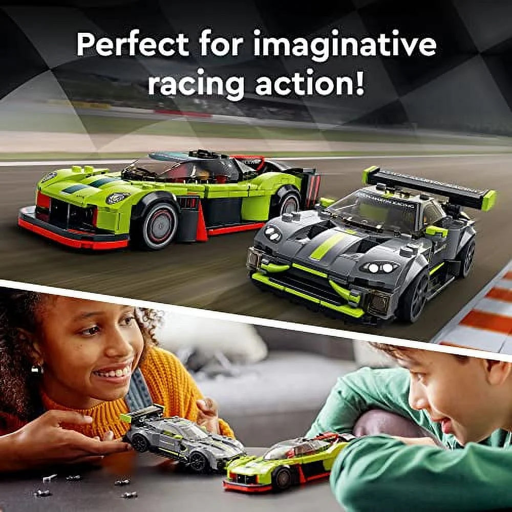 LEGO Speed Champions Aston Martin Valkyrie AMR Pro & Vantage GT3 76910 Race Car Toy Set L388314