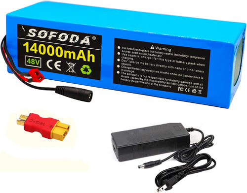 48v 10/14/20/25Ah ebike Battery for Electric Bicycle/Ebike Battery, which 48 Volt Lithium Battery Charger, for 1000W 750W 500W /Electric Bike/Scooter Battery/Electric Bicycle/Ebike