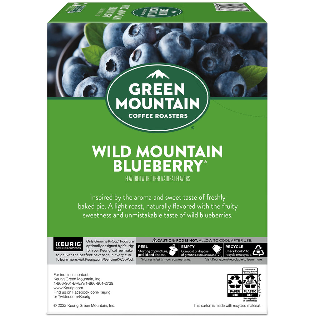 Green Mountain Coffee Roasters Wild Mountain Blueberry Light Roast K-Cup Pods, 24 Count N809599