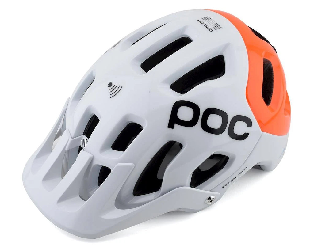 POC Tectal Race Spin NFC Helmet White Orange I633