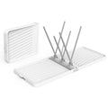 Dcenta Foldable Bottle Drying Rack with Tray Travel Bottle Dryer Holder Space Saving Drying Rack for Bottles and Accessories