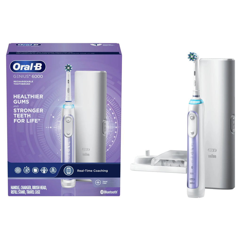 Oral-B Genius 6000 Rechargeable Electric Toothbrush, Rose Gold V276
