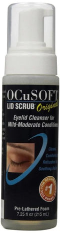 Ocusoft Lid Scrub Foaming Eyelid Cleanser pre-lathered foam, 7.25 oz
