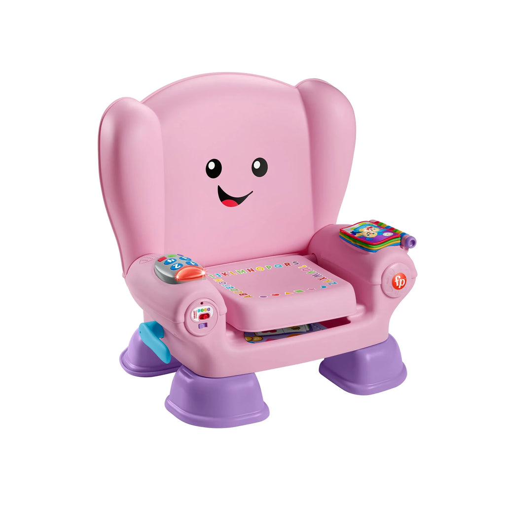 Fisher-Price Laugh & Learn Smart Stages Chair Electronic Learning Toy for Toddlers, Pink