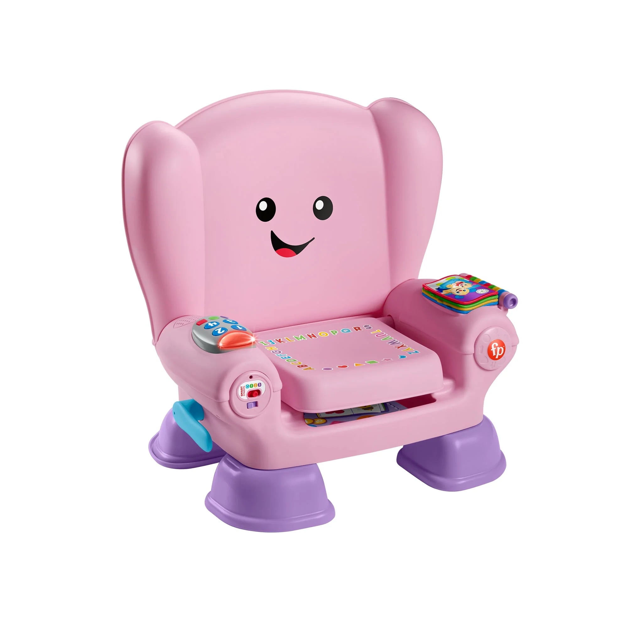 Fisher-Price Laugh & Learn Smart Stages Chair Electronic Learning Toy for Toddlers, Pink
