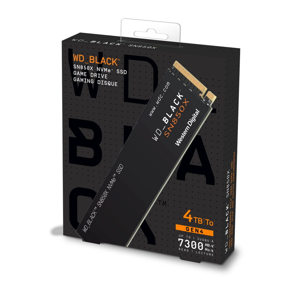 WD_BLACK SN850X NVMe SSD Gaming Storage 4TB T4451