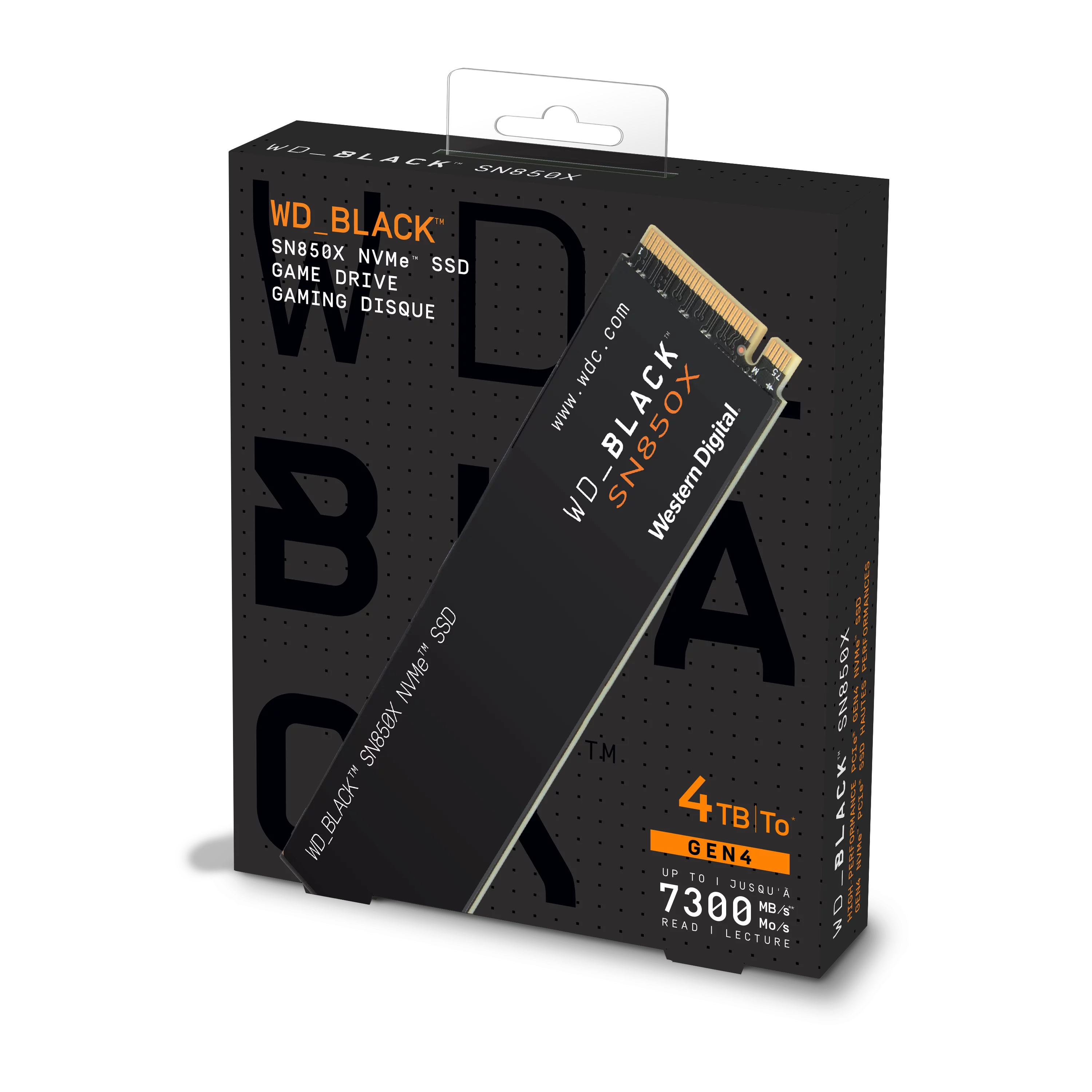 WD_BLACK SN850X NVMe SSD Gaming Storage 4TB T4451