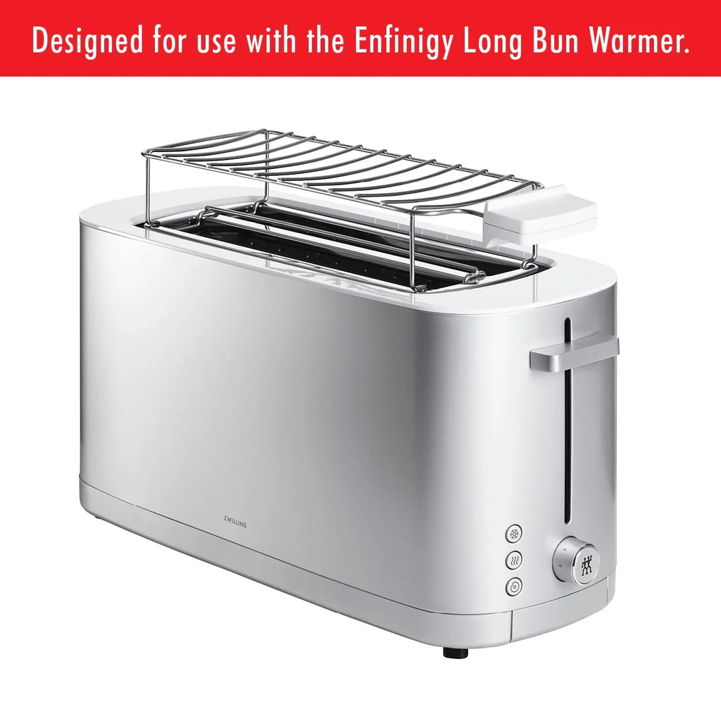ZWILLING® Enfinigy Cool Touch 4-Slice Long Slot Toaster, Silver Z449154