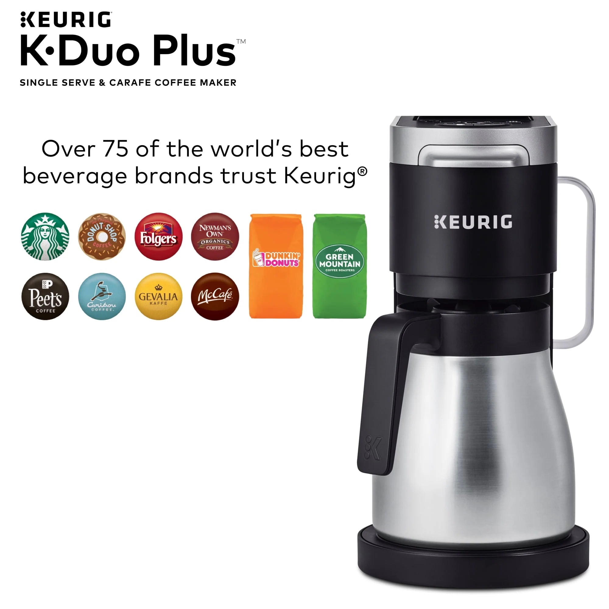Keurig K-Duo Plus Single Serve & Carafe Coffee Maker F4389