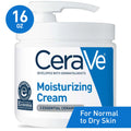 CeraVe Moisturizing Cream for Face and Body, Daily Moisturizer for Normal to Dry Skin with Pump, 16 oz.