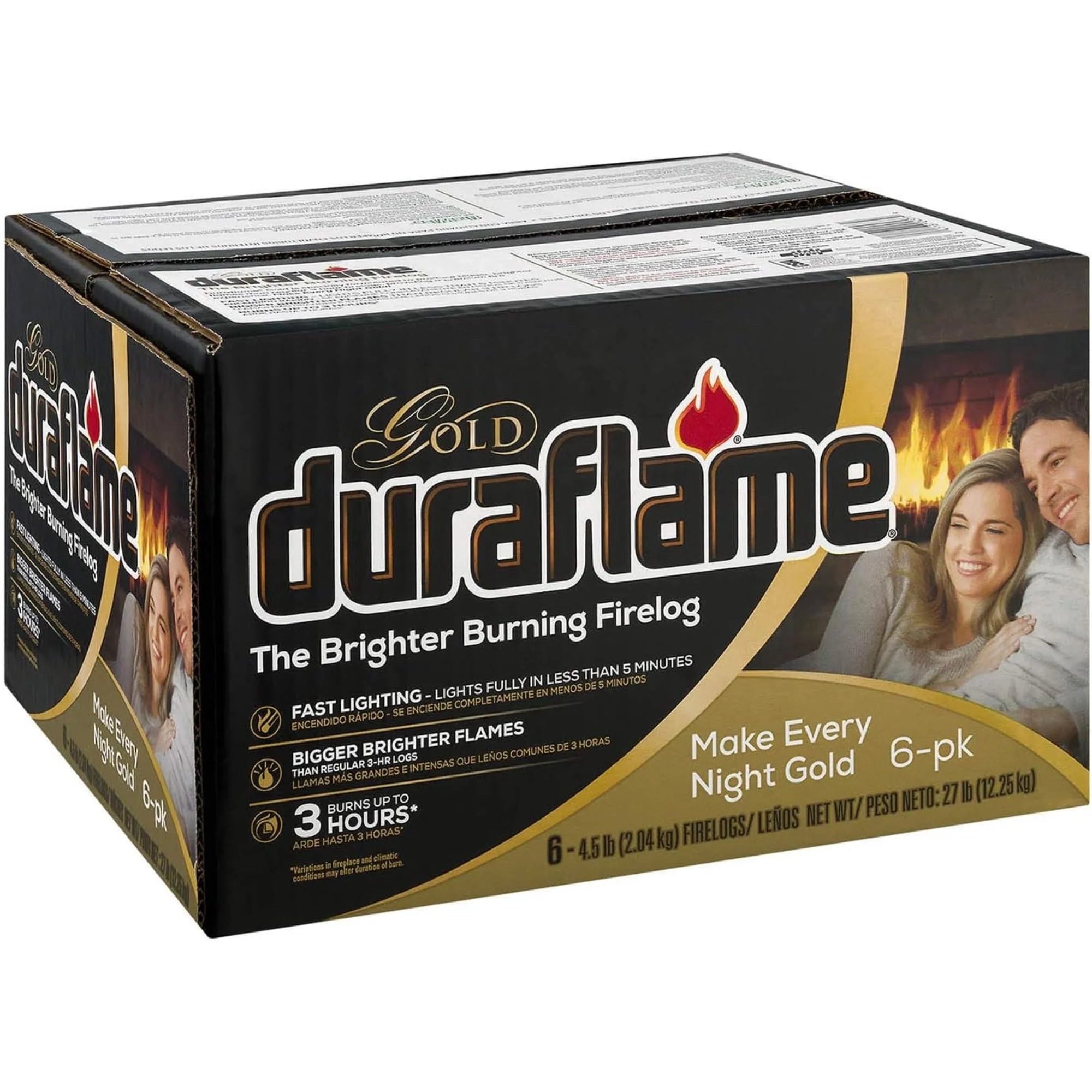 Duraflame Gold Ultra Premium Firelogs 4.5 lb, 6-Pack D540