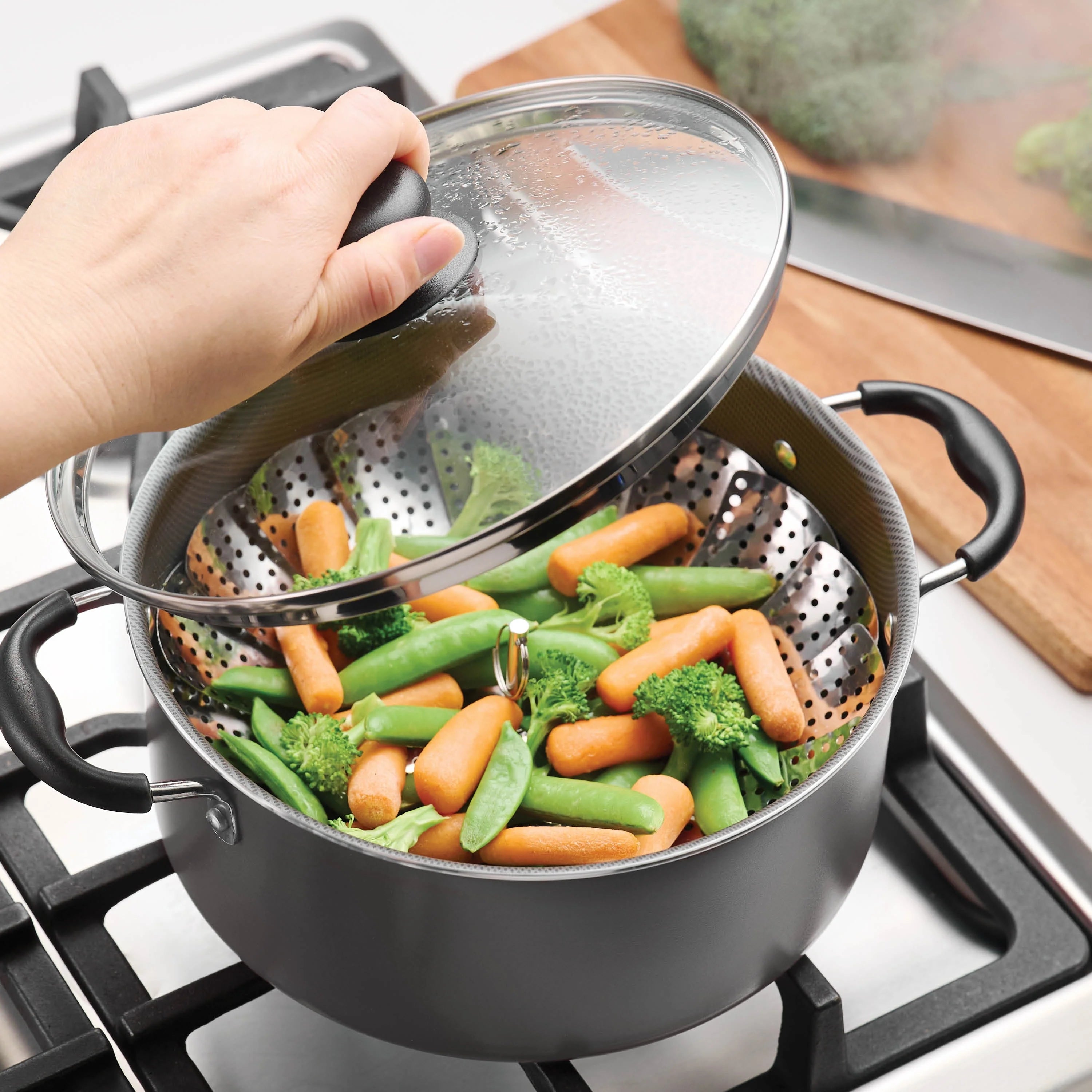 Tramontina Primaware 18 Piece Non-stick Cookware Set, Steel Gray X6646
