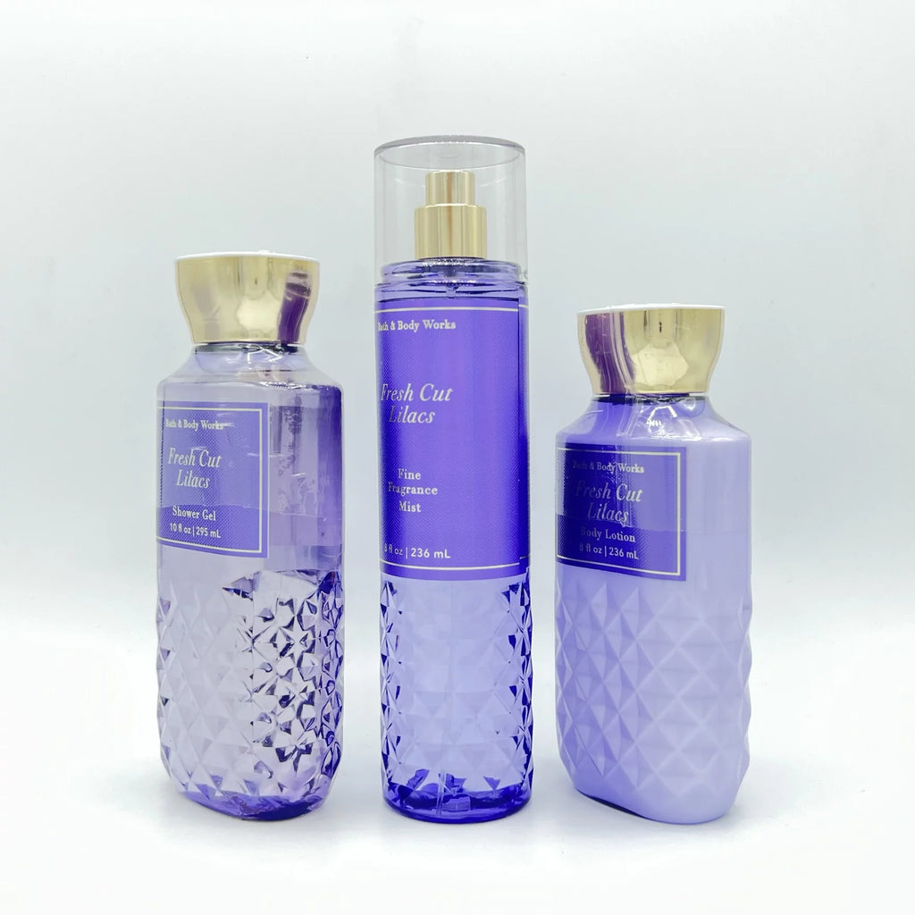 Bath & Body Works Fresh Cut Lilacs 3-Piece Shower Gel, Mist & Lotion Bundle Z369