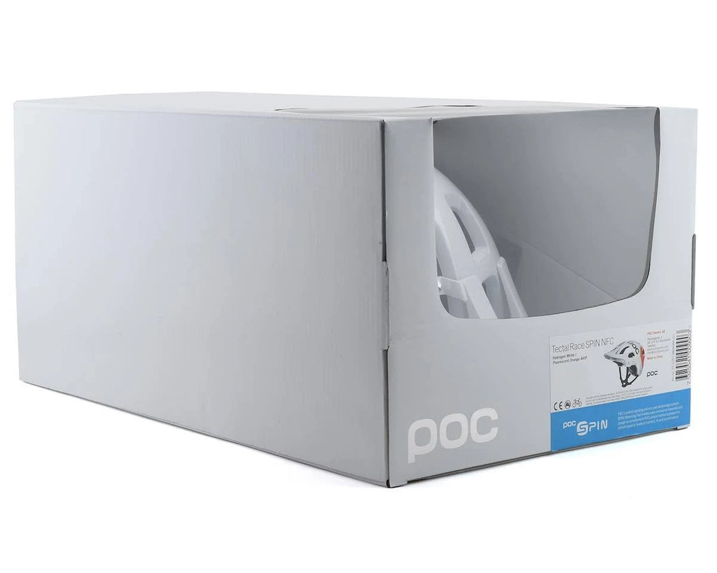 POC Tectal Race Spin NFC Helmet White Orange I633