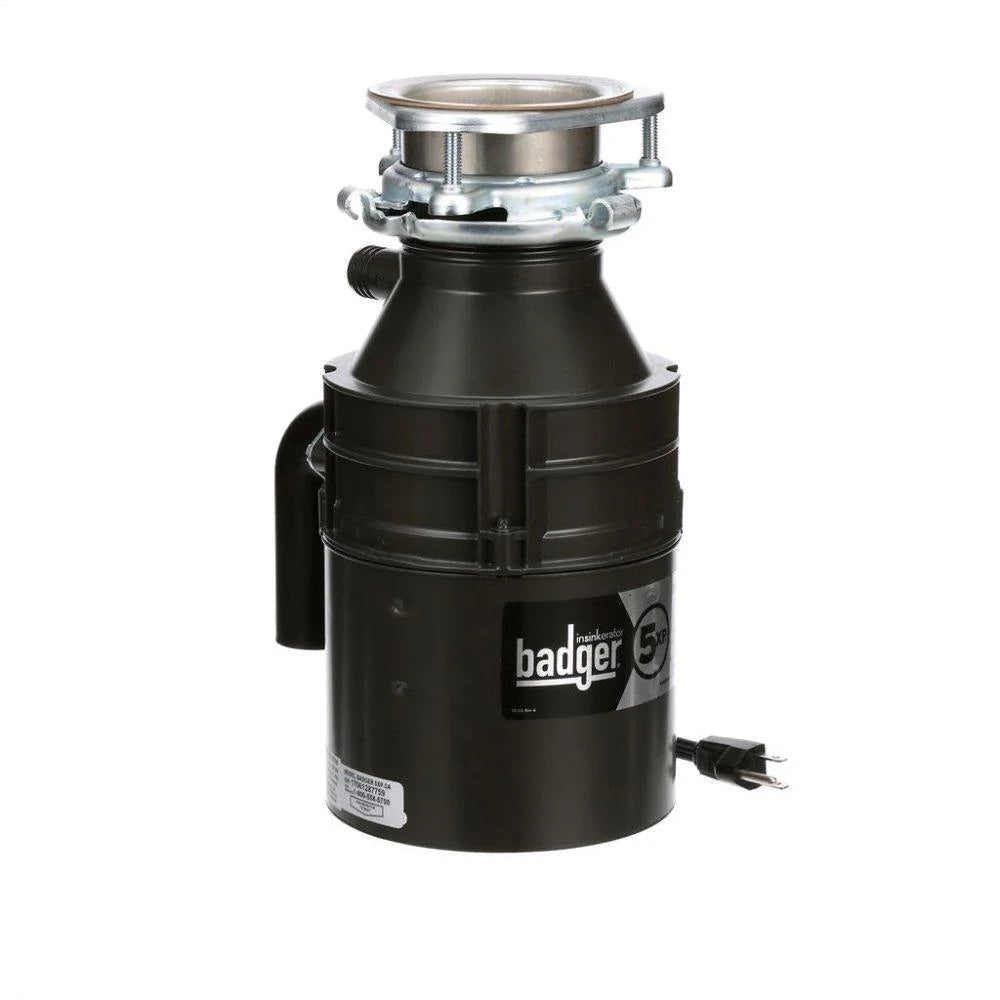 InSinkErator Badger 5XP 3/4 HP Garbage Disposal with Power Cord B64218