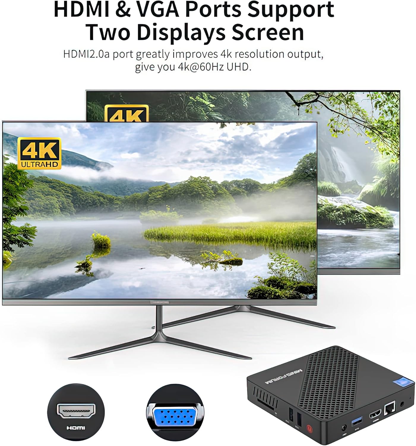 MINISFORUM N40 Fanless Mini PC 4GB RAM 64GB eMMC Celeron N4020 A15391
