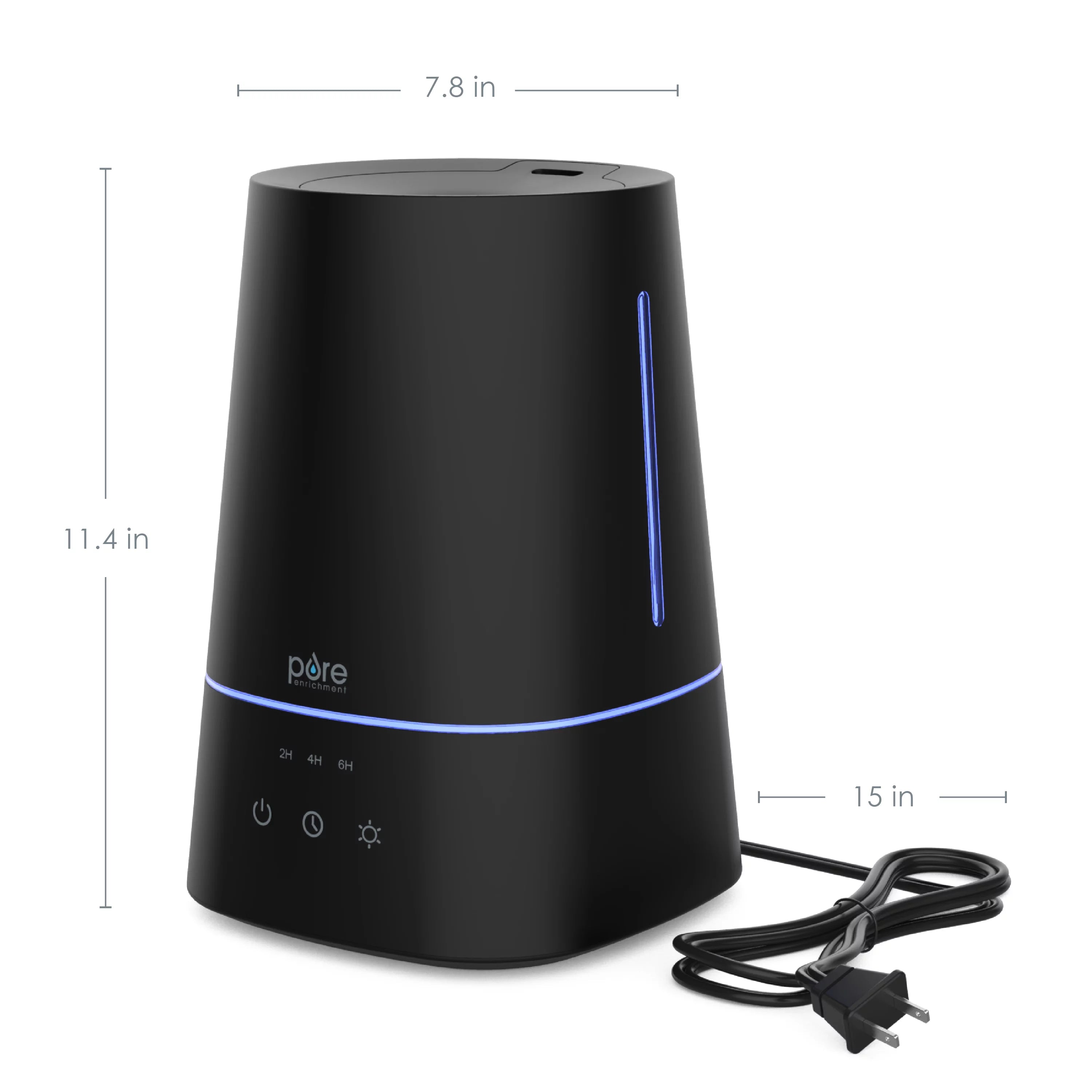 Pure Enrichment HUME Max Ultrasonic Cool Mist Humidifier, 3.7 L Tank, Black A23389
